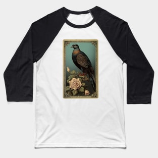 Pigeon Tarot Vintage Bird Design Baseball T-Shirt